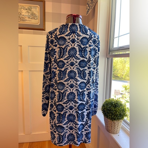 Michael Kors Navy and White Floral Dress Size Medium - Picture 5 of 8